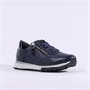 Paul Green Side Zip Laced Multi Trainer - Dark Navy